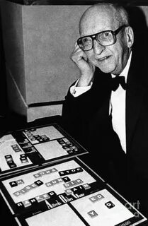 Scrabble Game Inventor Alfred Butts Photograph by Bettmann F