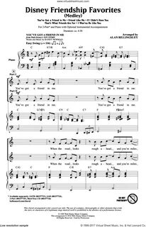 Newman - Disney Friendship Favorites (Medley) sheet music fo