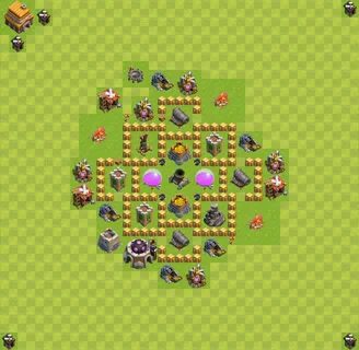 Farming Base TH5 - Clash of Clans - Town Hall Level 5 Base, 