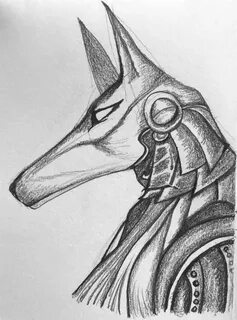 #anubis #draw #dibujo #anubisdraw Anubis, Humanoid sketch, A