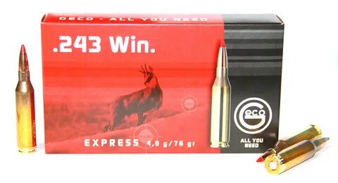 GECO .243Win SP Express, 4,9гр (20шт) - .243Win - Оружейный 
