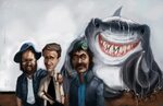 Jaws by DevonneAmos on DeviantArt Celebrity caricatures, Sha
