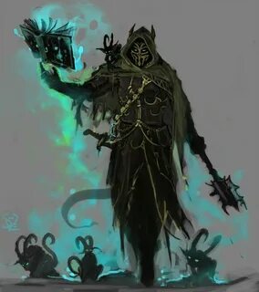 Masked Warlock Fantasy wizard, Concept art characters, Dunge