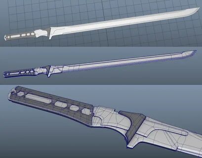 Raiden's high frequency blade - polycount