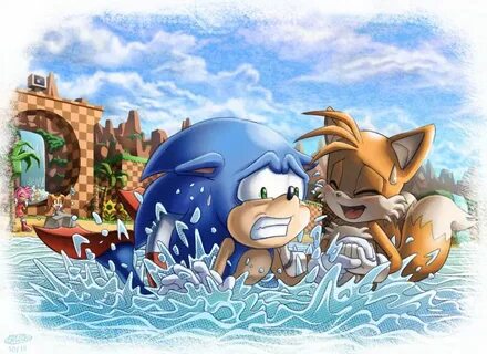 Swimming Lessons by glitcher on deviantART Sonic art, Sonic 
