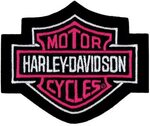 Adesivi Logo Harley Davidson Girly Rosa Accessori Auto e Mot