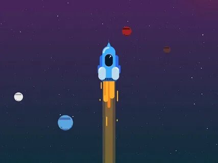 Rocket on Behance Иллюстрация космоса, Иллюстрации, Игровой 