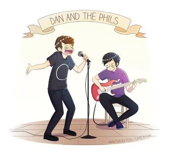"Dan & the Phils" by twilightciel Redbubble
