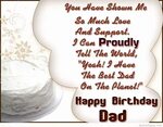 Father’s Birthday Card Message - Best Happy Birthday Wishes
