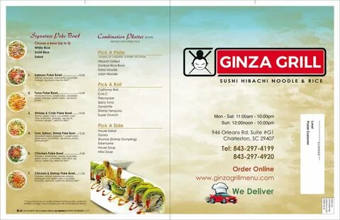 menu - GINZA JAPANESE GRILL