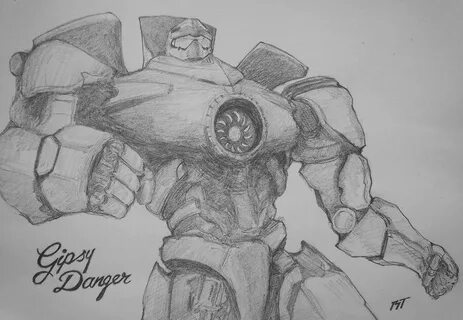 PACIFIC RIM GIPSY DANGER JAEGER by V3T1K Pacific rim, Pacifi