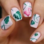 30+ Cool Tropical Nails Designs For Summertime Tropical nail