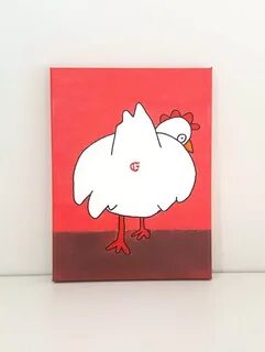 Bobs Burgers Aunt Gayle Chicken Anus Painting Made to order 