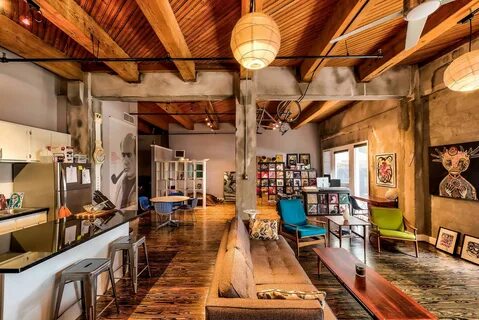 My friend's cool artist loft in Houston - Imgur Artist loft,