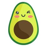 Kawaii winking avocado #AD , #Ad, #sponsored, #avocado, #win