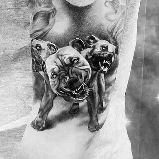 50 Cerberus Tattoo Designs For Men - Three Head Dog Ideas Ta