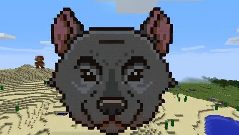 Minecraft Wolf Pixel Art Pixel art, Minecraft pixel art, Min