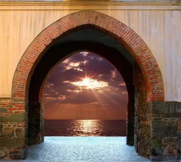 Wallpaper : sea, sunrise, mare, arch, alba, arco, 2011, plat