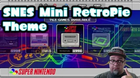 New RetroPie Theme SNES Classic Edition - YouTube