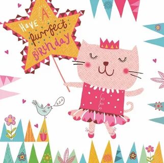 Have A Purrfect Birthday - Tracy Cottingham Birthday greetin