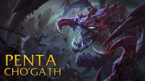 1V5 Pentakill Cho'Gath League of legends - YouTube