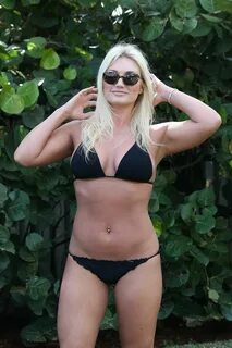 Brooke Hogan in Black Bkini 2018 -12 GotCeleb