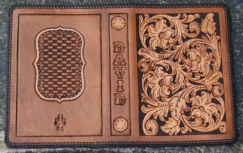 Book cover Leather tooling patterns, Leather bible, Leather 
