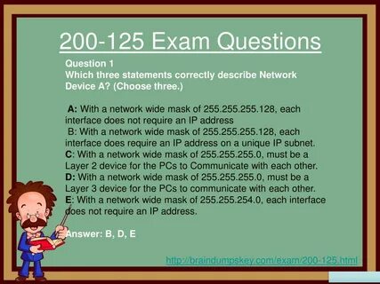 PPT - Latest Cisco 200-125 Exam Study Guide and Exam Dumps P