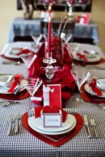 21 Most Romantic Valentine Dining Table Decoration Ideas - T