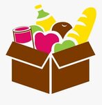 Help Us Placer Food Bank Clipart Transparent - Box Silhouett