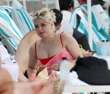 Ariel Winter - In red bikini with boyfriend Luke Benward on 