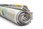 Free photo: Rolled up Newspaper - Announcementmess, Printedm