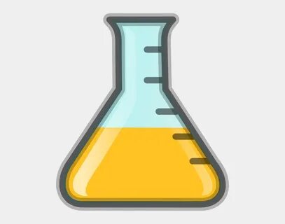 Yellow Flask Clip Art - Science Conical Flask, Cliparts & Ca