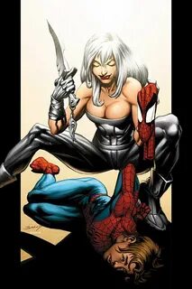 Silver Sable vs. Spidey by Mark Bagley - art work of the Ult