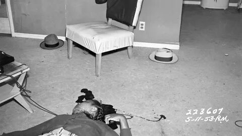 Los Angeles crime scenes in 1953