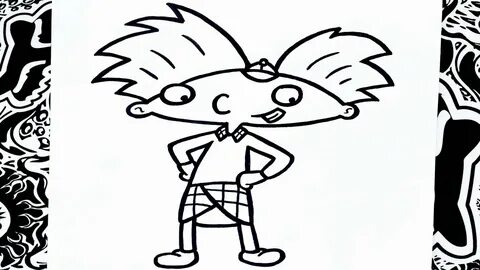 como dibujar a hey arnold how to draw hey arnold - YouTube