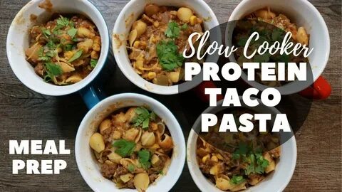 Slow Cooker Taco Pasta Casserole Recipe - Crock Pot Meal Pre