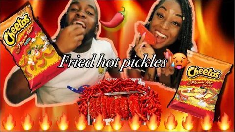 WE MADE HOT CHEETO FRIED PICKLES + HE ASKED IF I WOULD SMASH