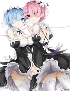 Safebooru - 2girls alternate legwear ass blue eyes blue hair