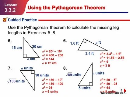 Using the Pythagorean Theorem - ppt video online download