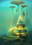 Underwater biotech house 1 by Sedeptra Fantasy art landscape