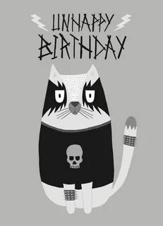 goth birthday Tumblr Happy birthday cat, Cat birthday, Happy