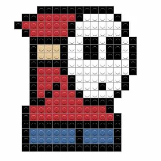 Shy Guy Shy guy, Pixel art design, Lego mosaic