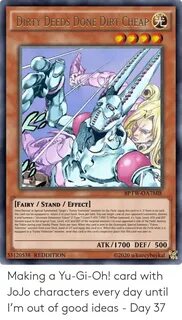 Making a Yu-Gi-Oh! Card With JoJo Characters Every Day Until