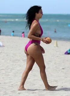 DRAYA MICHELE in Swimsuit at a Beach in Miami 05/15/2018 - H