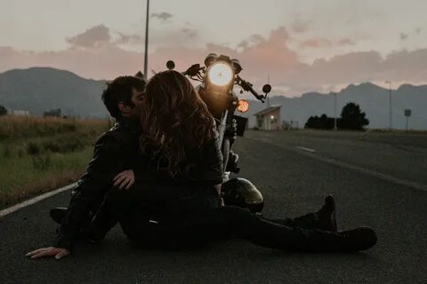 Let's Escape;; Moody Motorcycle Couples Shoot in Boulder, Co