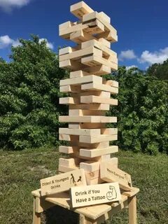 Pin on Giant Jenga Drinking Games & Outdoor Yard Games