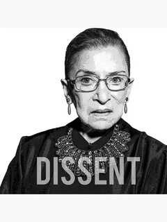 "Ruth Bader Ginsburg RBG - DISSENT Collar" Art Print by star