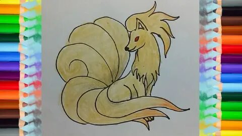 How to draw Ninetales from Pokemon step by step easy