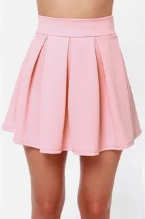 LULUS Exclusive Times Flare Light Pink Skirt Light pink skir